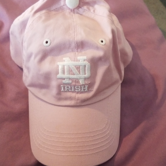 pink notre dame hat